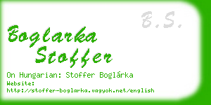 boglarka stoffer business card