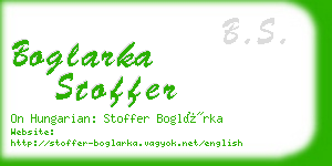 boglarka stoffer business card